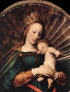 HOLBEIN, Hans the Younger Darmstadt Madonna (detail) sg China oil painting reproduction